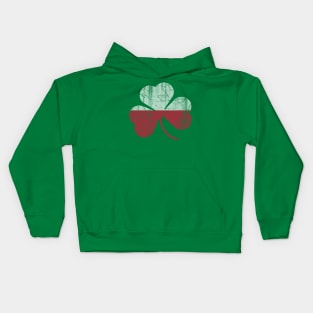 Polish Irish Flag Shamrock St Patricks Day Kids Hoodie